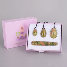 Load image into Gallery viewer, Natural Drilled Crystal Yoni Eggs And Wand Set
