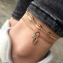 Load image into Gallery viewer, Bohemia Chain Ankle Bracelet Foot Jewelry Boho Starfish key butterfly Charm Anklet Set For Women Accessories - AwakenYourYoniverse AwakenYourYoniverse 24 AwakenYourYoniverse
