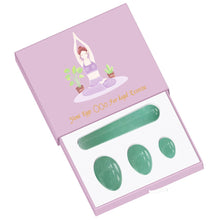 Load image into Gallery viewer, Natural Undrilled Crystal Yoni Eggs and Wand Set
