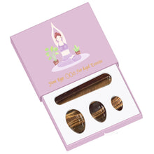 Load image into Gallery viewer, Natural Undrilled Crystal Yoni Eggs and Wand Set
