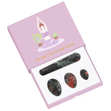 Load image into Gallery viewer, Natural Undrilled Crystal Yoni Eggs and Wand Set
