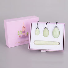 Load image into Gallery viewer, Natural Drilled Crystal Yoni Eggs And Wand Set
