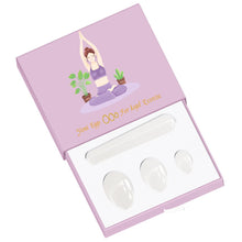 Load image into Gallery viewer, Natural Undrilled Crystal Yoni Eggs and Wand Set
