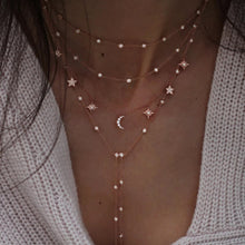 Load image into Gallery viewer, Vintage Crystal Geometry Star Moon Multi-level Pendants Necklaces Chokers

