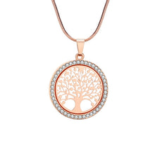 Load image into Gallery viewer, Tree of Life Crystal Pendant Necklace
