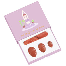 Load image into Gallery viewer, Natural Undrilled Crystal Yoni Eggs and Wand Set
