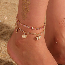Load image into Gallery viewer, Bohemia Chain Ankle Bracelet Foot Jewelry Boho Starfish key butterfly Charm Anklet Set For Women Accessories - AwakenYourYoniverse AwakenYourYoniverse 26 AwakenYourYoniverse
