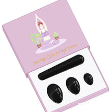 Load image into Gallery viewer, Natural Undrilled Crystal Yoni Eggs and Wand Set
