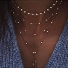 Load image into Gallery viewer, Vintage Crystal Geometry Star Moon Multi-level Pendants Necklaces Chokers
