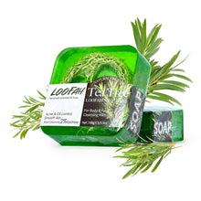 Load image into Gallery viewer, Handmade Loofah Soap - AwakenYourYoniverse AwakenYourYoniverse loofah tea tree AwakenYourYoniverse Natural Cleansing Soaps
