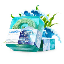 Load image into Gallery viewer, Handmade Loofah Soap - AwakenYourYoniverse AwakenYourYoniverse Loofah Ocean AwakenYourYoniverse Natural Cleansing Soaps
