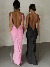 Load image into Gallery viewer, Elegant Concise Maxi Dresses Evening Party Attire
