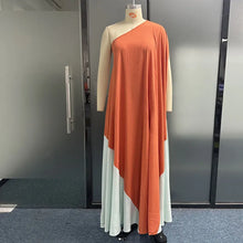 Load image into Gallery viewer, Maxi Dresses Casual One Shoulder Loose Slit
