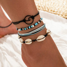 Load image into Gallery viewer, Bohemia Chain Ankle Bracelet Foot Jewelry Boho Starfish key butterfly Charm Anklet Set For Women Accessories
